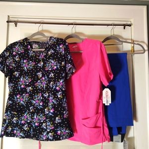 Women's assorted scrubs medium size tall tops and bottoms soft!